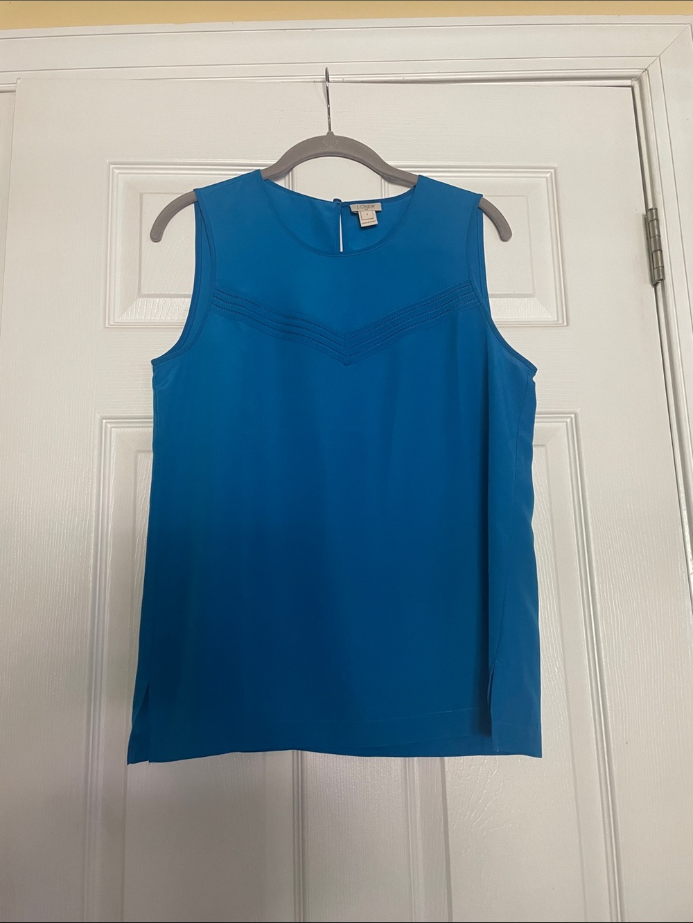 J. Crew Bright Blue Sleeveless Shell Top size 4